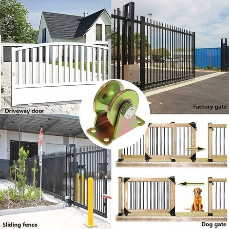 BDD 4 Roues De Portail Coulissant 50 Mm, Roues En Acier Avec Rainures En U, Rainures En U Pour Voie De Marche Arrière, Machines Industrielles 6 BDD 4 Roues De Portail Coulissant 50 Mm, Roues En Acier Avec Rainures En U, Rainures En U Pour Voie De Marche Arrière, Machines Industrielles – Image 4