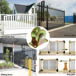 HELLO KITTY BAIN 4 Roues De Portail Coulissant 50 Mm, Roues En Acier Avec Rainures En U, Rainures En U Pour Voie De Marche Arrière, Machines Industrielles -Portail Soldes Boutique 65625560 4