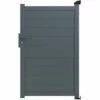 EASYCLOTURE Portillon Aluminium Plein - Easy Alu - Gris Anthracite 2 EASYCLOTURE Portillon Aluminium Plein - Easy Alu - Gris Anthracite -Portail Soldes Boutique 66344637 1