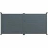 EASYCLOTURE Portail Aluminium Battant Easy Alu - 2 Vantaux - Gris Anthracite 2 EASYCLOTURE Portail Aluminium Battant Easy Alu - 2 Vantaux - Gris Anthracite -Portail Soldes Boutique 66344710 1