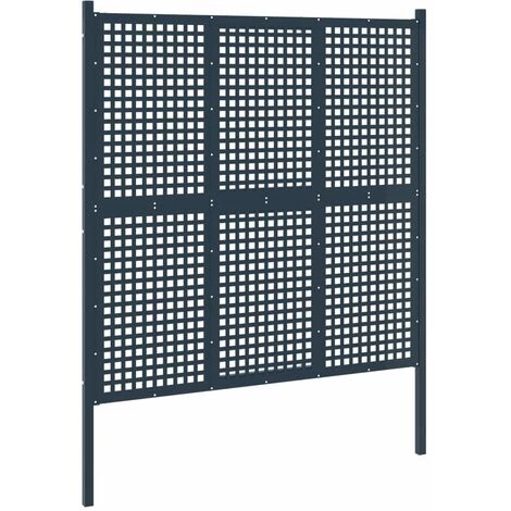 LES TENDANCES Portail De Clôture Anthracite 177x250 Cm Acier 4 LES TENDANCES Portail De Clôture Anthracite 177x250 Cm Acier – Image 2