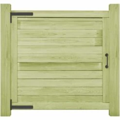 LES TENDANCES Portail De Jardin Bois De Pin Imprégné 100 X 100 Cm