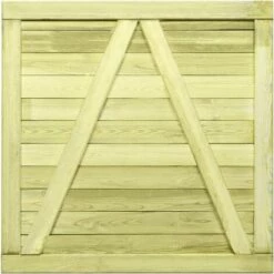 LES TENDANCES Portail De Jardin Bois De Pin Imprégné 100 X 100 Cm -Portail Soldes Boutique 66898572 5
