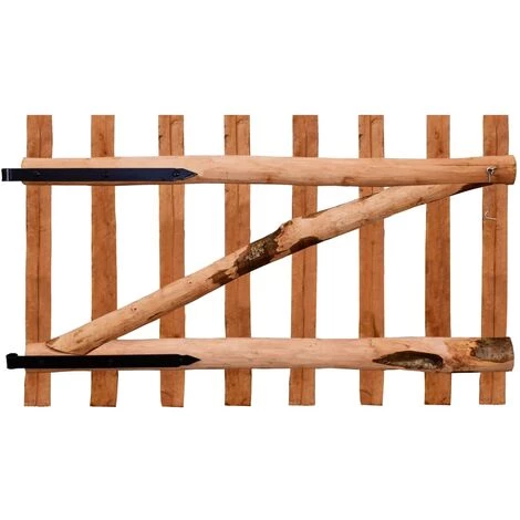 LES TENDANCES Portillon De Clôture Bois De Noisetier Imprégné 100 X 60 Cm 4 LES TENDANCES Portillon De Clôture Bois De Noisetier Imprégné 100 X 60 Cm – Image 2