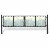 LES TENDANCES Portail Simple De Clôture Noir 300x150 Cm 1 LES TENDANCES Portail Simple De Clôture Noir 300x150 Cm -Portail Soldes Boutique 66923937 1