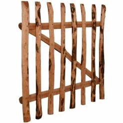 LES TENDANCES Portillon De Clôture Bois De Noisetier Imprégné 100 X 90 Cm -Portail Soldes Boutique 66924706 3
