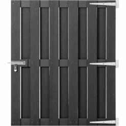 LES TENDANCES Portillon WPC 100x120 Cm Gris