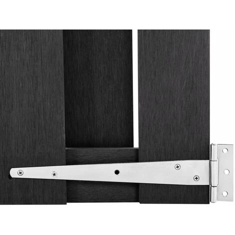 LES TENDANCES Portillon WPC 100x60 Cm Gris 7 LES TENDANCES Portillon WPC 100x60 Cm Gris – Image 5