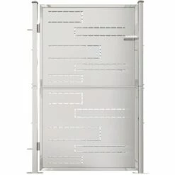 TRUE DEAL Portail De Jardin 100x150 Cm Acier Inoxydable -Portail Soldes Boutique 67308446 2