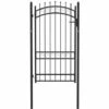 TRUE DEAL Portail De Clôture Avec Pointes Acier 100x175 Cm Noir -Portail Soldes Boutique 67540309 1