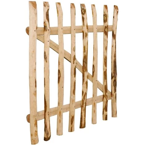 LangRay Quincaillerie Portillon De Clôture Simple Bois De Noisetier 100 X 100 Cm 5 LangRay Quincaillerie Portillon De Clôture Simple Bois De Noisetier 100 X 100 Cm – Image 3