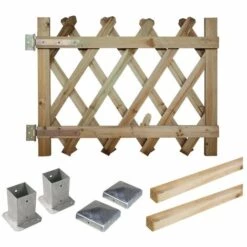 CÉMONJARDIN Kit Portillon En Bois Prunus H 80 Cm à Fixer